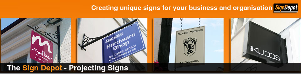 signs - projecting signs