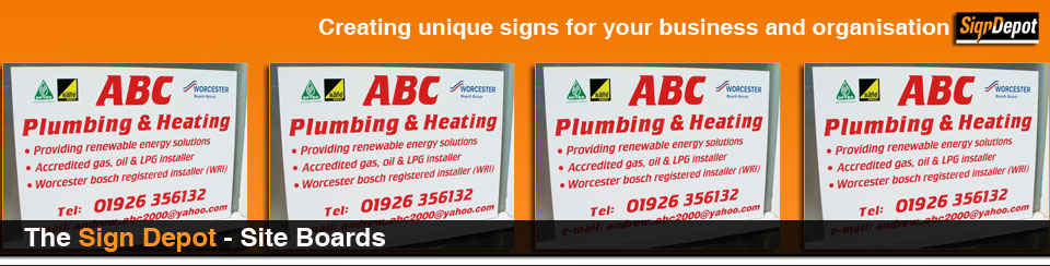 signs - site boards